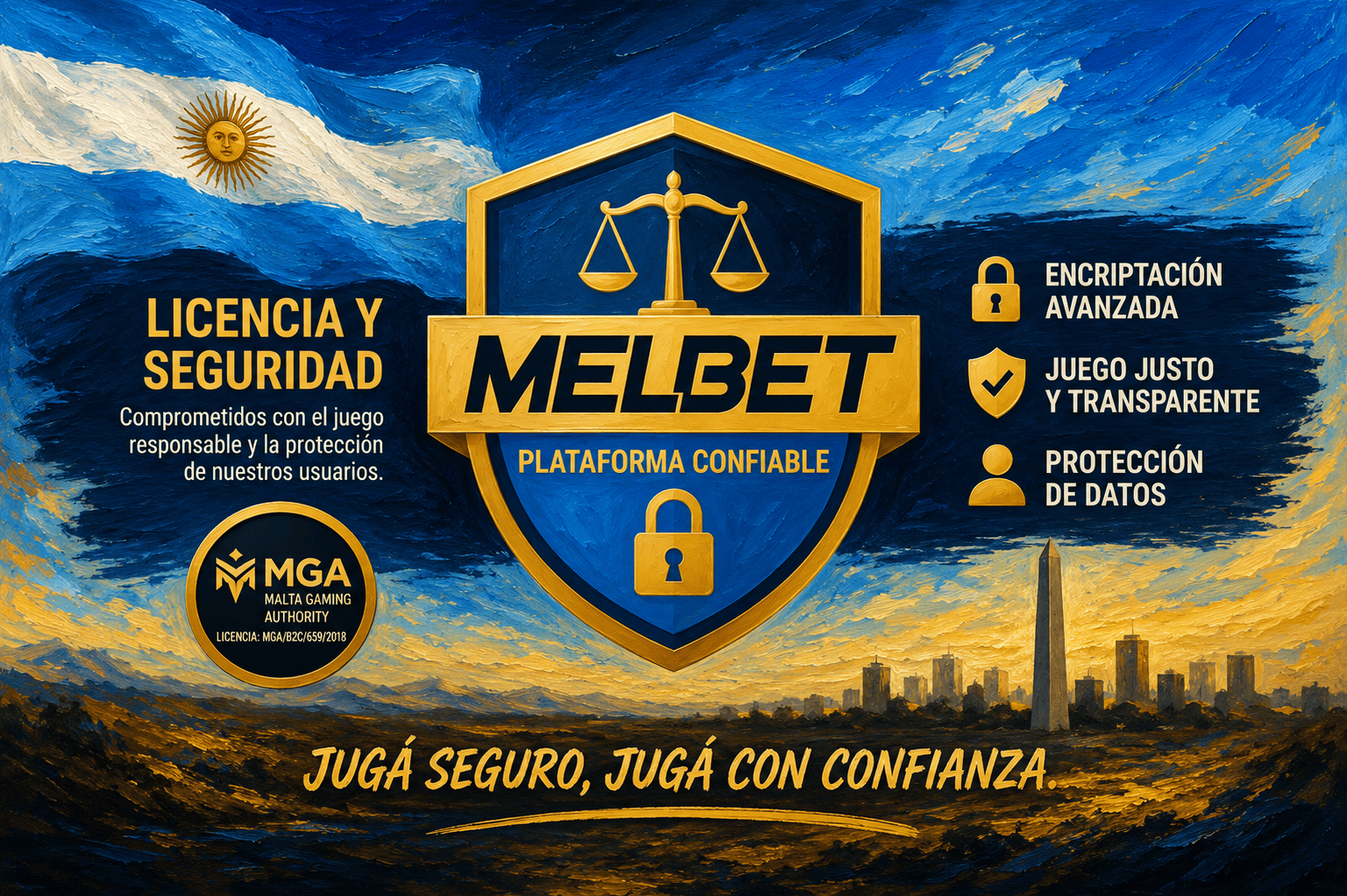 Licencia y seguridad de la plataforma MelBet