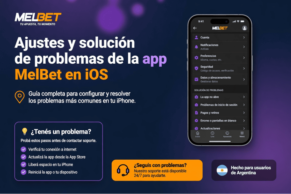 Aplicación MelBet Android instalada en un celular